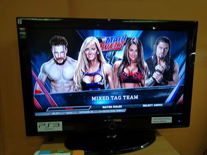  Vince's Devils 2015 vs. Team Bella/Team Nikki and Roman in 美国职业摔跤 Main Event at 美国职业摔跤 2K15