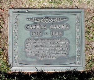  carole landis grave