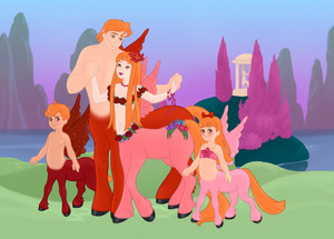 centaur red family
