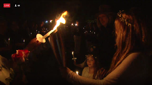  Candlelight vigil at Graceland for Elvis 2015.