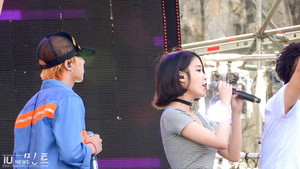  150813 IU at Infinity Challenge Song Festival Rehearsal