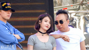  150813 आई यू at Infinity Challenge Song Festival Rehearsal