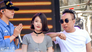  150813 आई यू at Infinity Challenge Song Festival Rehearsal