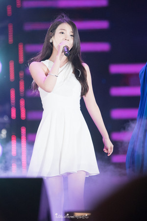  150813 IU（アイユー） at Infinity Challenge Song Festival with GD and Park Myungsoo