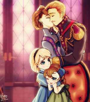 Anna, Elsa and their Parents