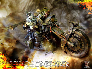  Calvin's Custom 1:6 Original ubunifu "Chaos Rider" of "NO WORLD ORDER"