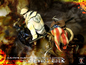  Calvin's Custom 1:6 Original ubunifu "Chaos Rider" of "NO WORLD ORDER"