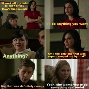  Careful what आप promise Regina