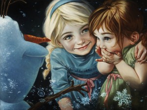  disney Fine Art - Frozen - Uma Aventura Congelante - Never Let it Go