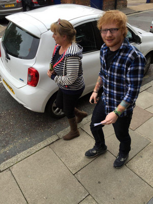  Ed at driving test centre