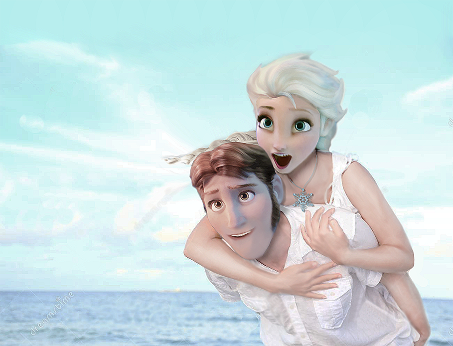Холодно короткометражка. Hans and Elsa.