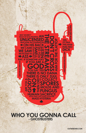 GhostBusters Quote Poster