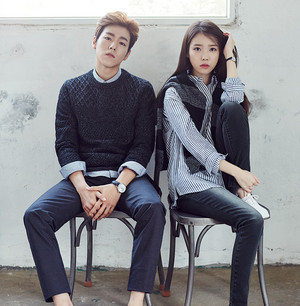  아이유 and Lee Hyun Woo for Unionbay Fall Collection
