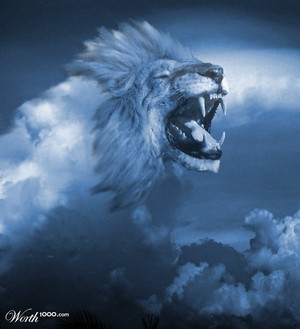  Lion nuage