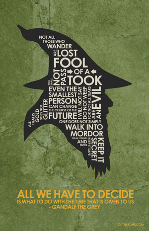  Lord of the Rings Quote Poster