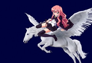  Louise rides on her majestic beautiful pegasus
