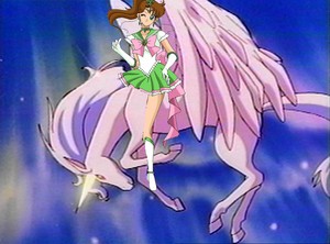  Princess Sailor Jupiter riding Pegasus