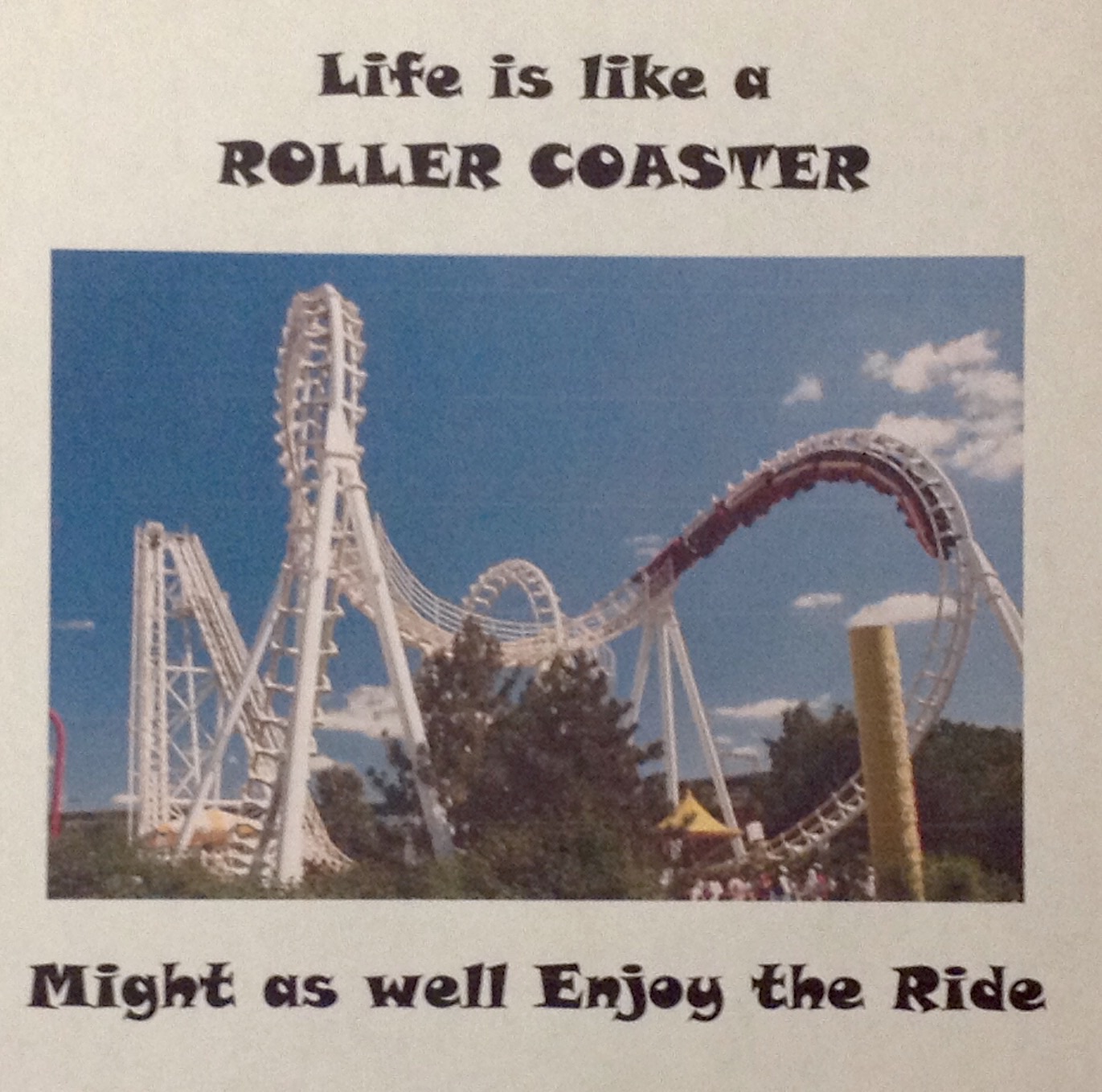 Roller Coaster Motivational Poster 