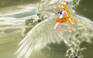  Sailor Venus riding her Beautiful Pegasus