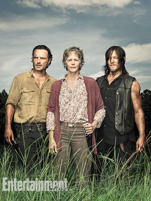 Season 6 EW Cover ~ Rick, Carol and Daryl