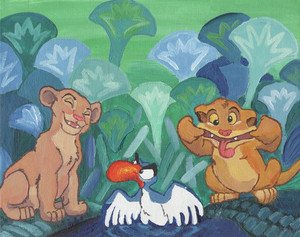  Simba, Nala, and Zazu