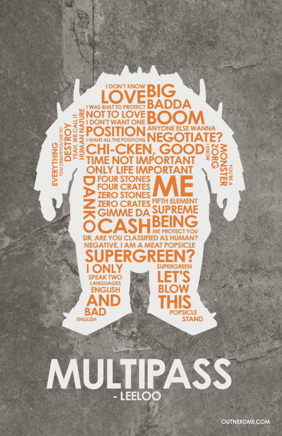 The Fifth Element Quote Poster