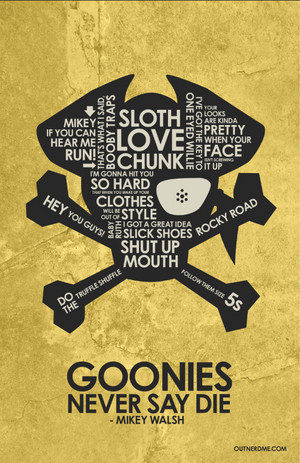  The Goonies Quote Poster