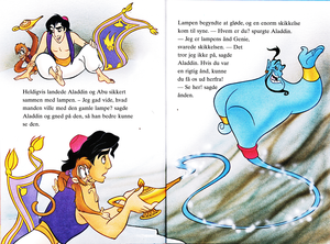  Walt disney Book gambar - Abu, Prince Aladdin, Carpet & Genie