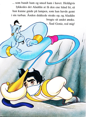 Walt Disney Book Images - Genie & Prince Aladdin