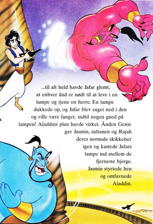  Walt डिज़्नी Book तस्वीरें - Prince Aladdin, Jafar & Genie