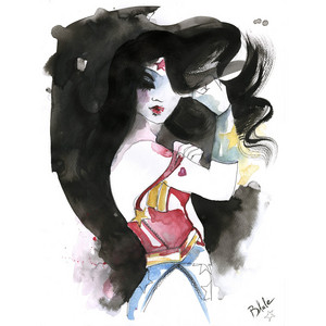 Wonder Woman watercolour