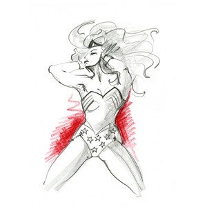  Wonder Woman watercolour