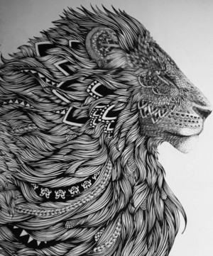  lion प्रशंसक art