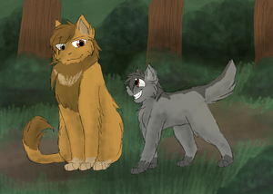  lionheart and graypaw by cascadingserenity d5jmyss