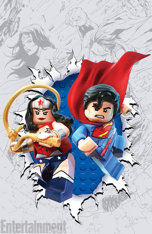  superman-wonder woman legos
