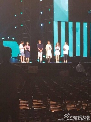  150829 Producer cast rehearsal for fanmeeting in Shanghai
