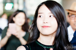  150830 IU（アイユー） at Incheon Airport back from Shanghai