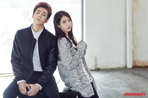  150914 आई यू and Lee Hyun Woo for 2015 Unionbay FW