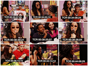  aaliyah hosting TRL & interacting with fan ♥