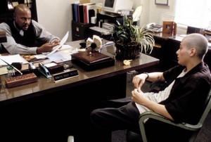 Avery Brooks as Dr. Bob Sweeney and Edward Furlong as Danny Vinyard