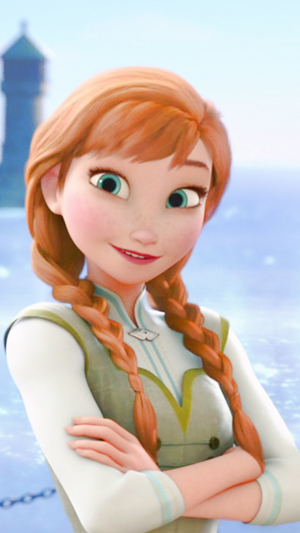  Frozen Anna phone achtergrond