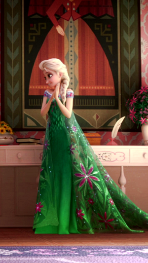 Frozen Fever Elsa phone wallpaper
