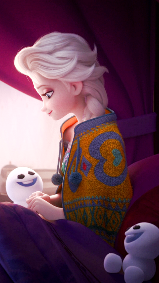 Frozen Fever Elsa Phone Wallpaper - Elsa and Anna Photo 