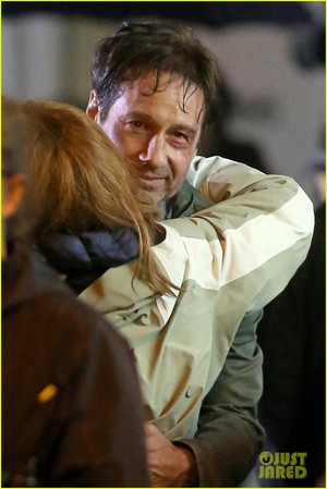  Gillian Anderson and David Duchovny avvolgere 'X-Files' Filming!