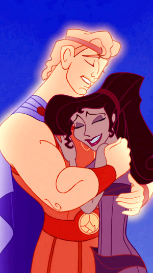  Hercules and Meg phone achtergrond