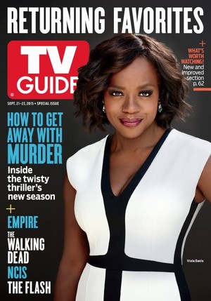  How To Get Away With Murder's Viola Davis on TVGuide magazine cover