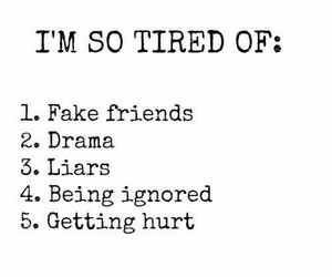  I'm tired of...