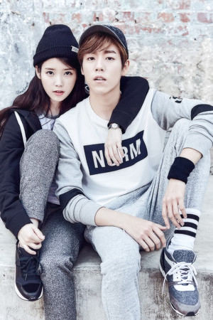  iu and Lee Hyun Woo for Unionbay Fall Wear edited por IUmushimushi