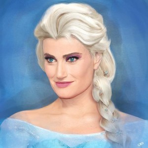  Idina as Elsa