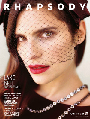 Lake Bell on the cover of Rhapsody Magazine - July 2015